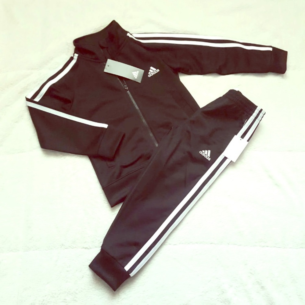 NWT Adidas Size Boys Tricot Set MRSP45